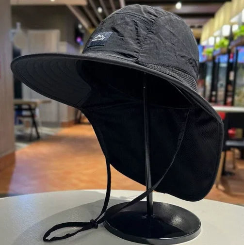Wide Brim Sun Hat for Fishing & Hiking - Lightweight Breathable Adjustable Outdoor Travel Cap