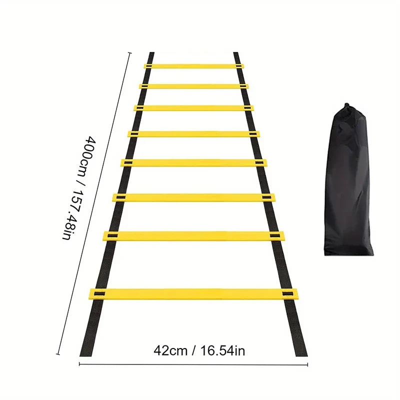 Agility Ladder for Speed & Footwork Training – Nylon Rungs, Multiple Lengths, Storage Bag Included