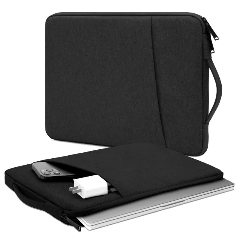 Waterproof Laptop Sleeve 11–16 Inch (30–40 cm) with Handle — Shockproof Zippered Case for Laptops & Ultrabooks