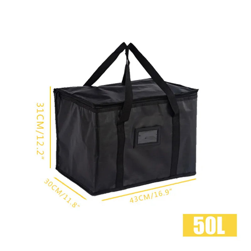 Insulated Thermal Cooler Bag - Leakproof Waterproof Nylon Lunch Tote for Picnic & Food Delivery, Multiple Sizes 16L–70L