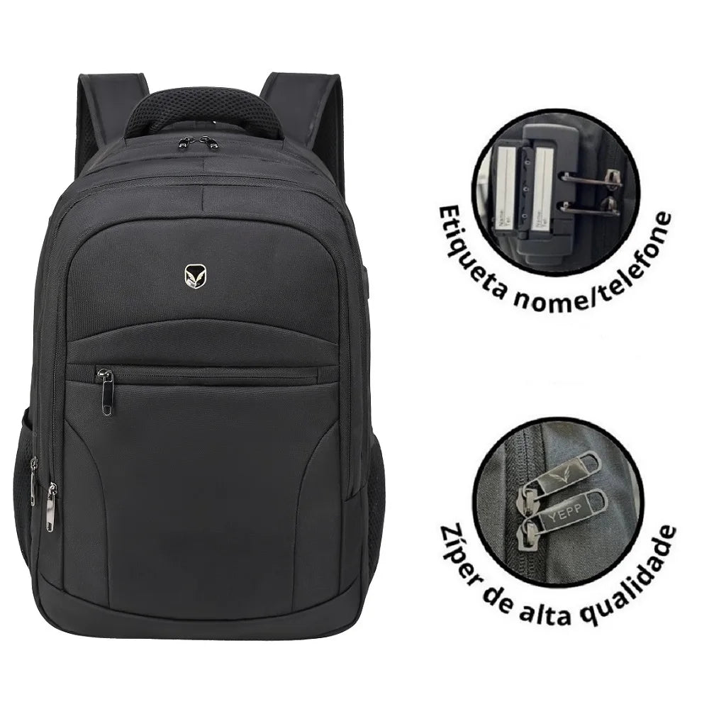 Anti-Theft Laptop Backpack 16.5-Inch USB Charging Port 32L Travel Work School Bag