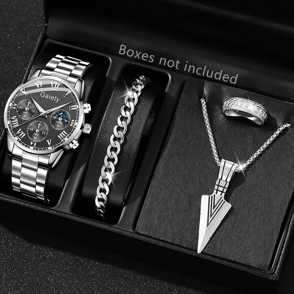 Women's Fashion Round Quartz Bracelet Watch - 41mm Numberless Dial, 220mm (8.66in) Band