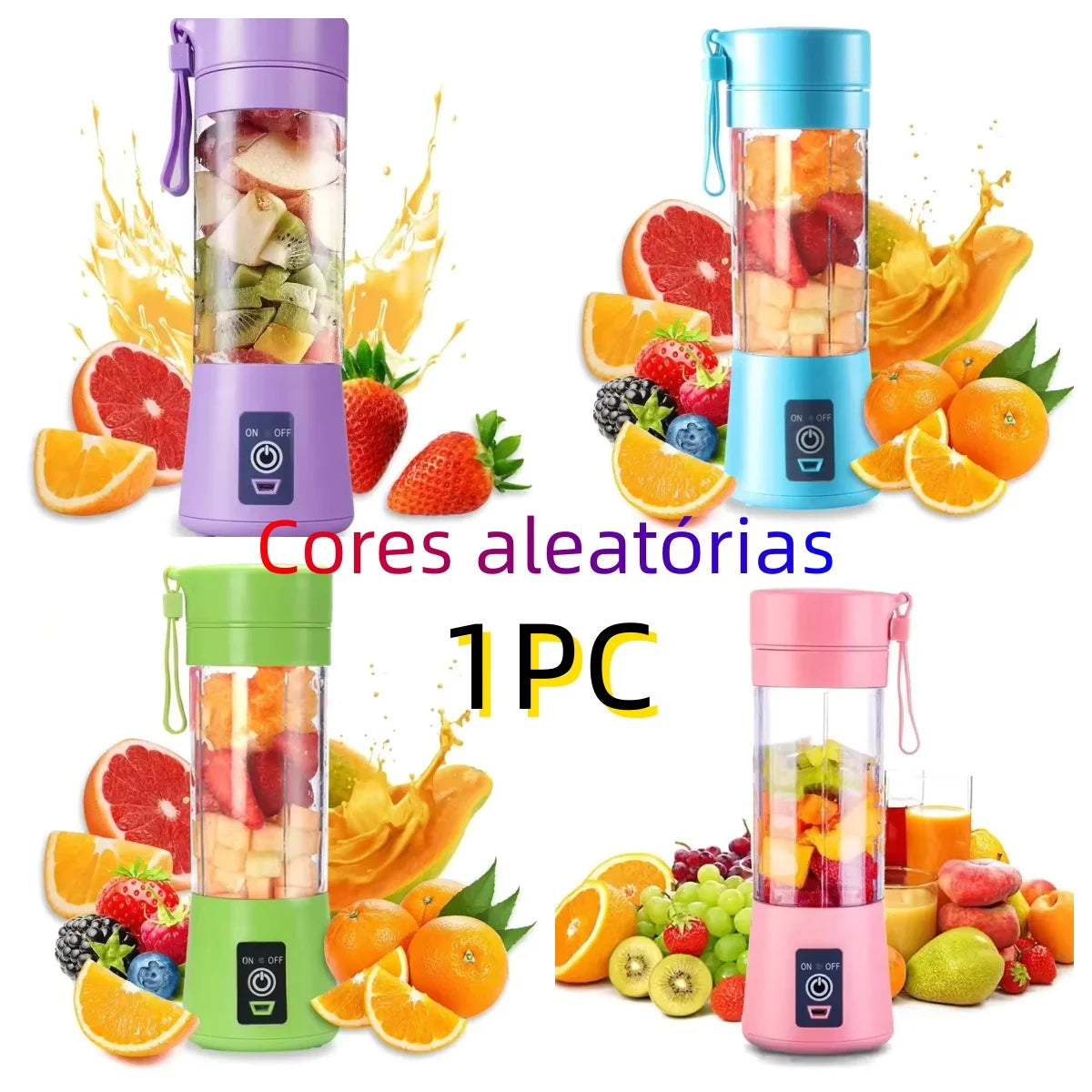 USB Rechargeable Mini Electric Juicer Cup - Portable Fruit Blender & Automatic Squeezer for Orange Lemon