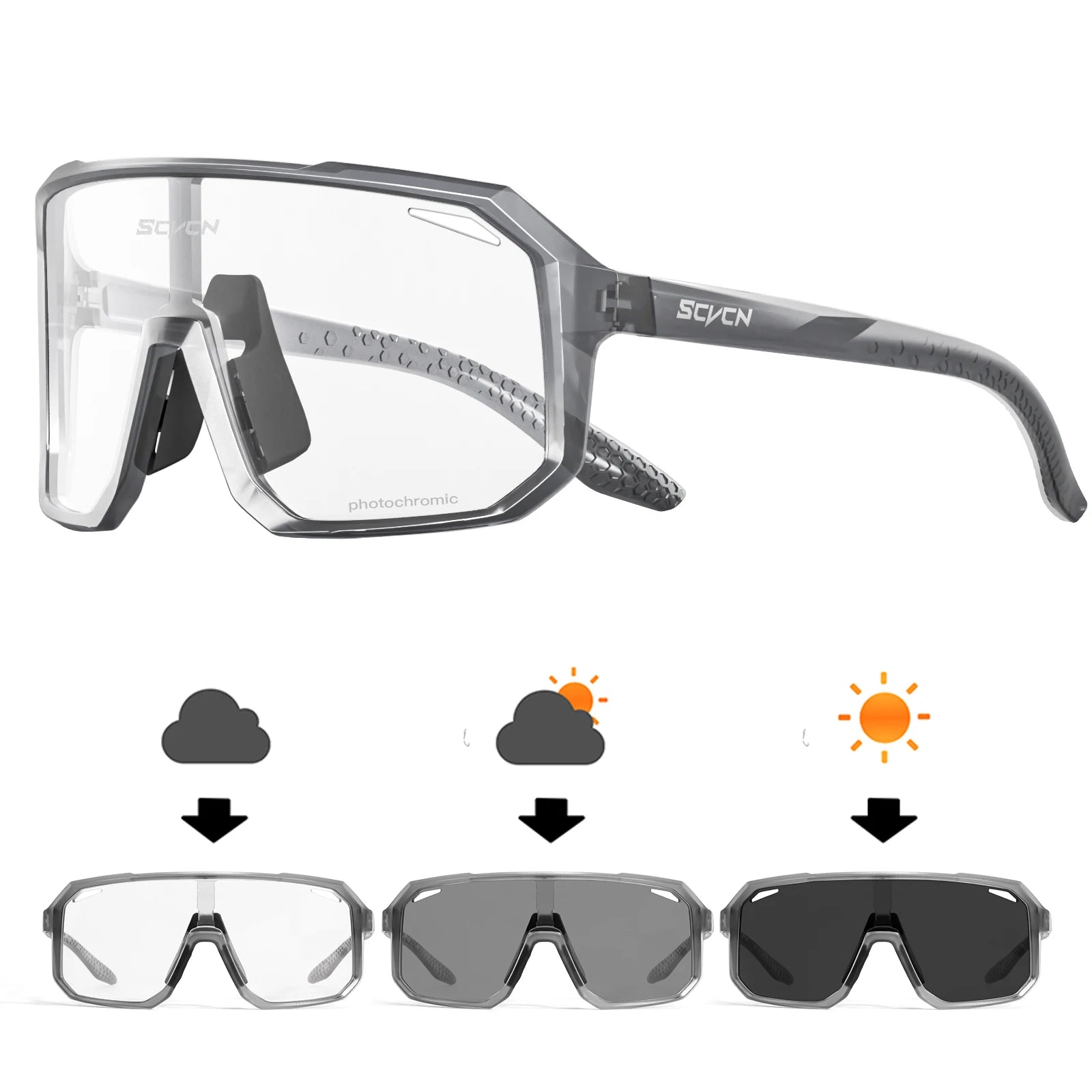 MTB Cycling Sunglasses for Men and Women Photochromic UV400 Road & Mountain Bike Goggles