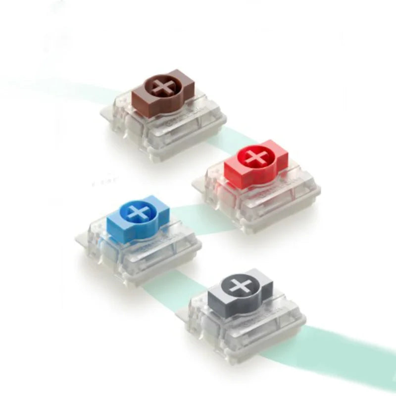 Low Profile Mechanical Keyboard Switches - 100-Pack Replacement for Compact & Low-Profile Keyboards