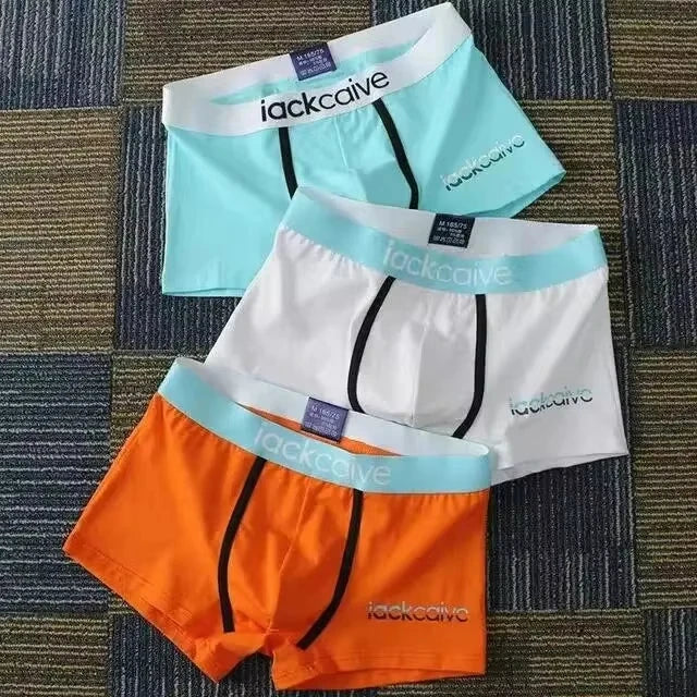 3-Pack Cotton Men's Boxers - Breathable Solid Underwear, Comfortable Fit (M-3XL)