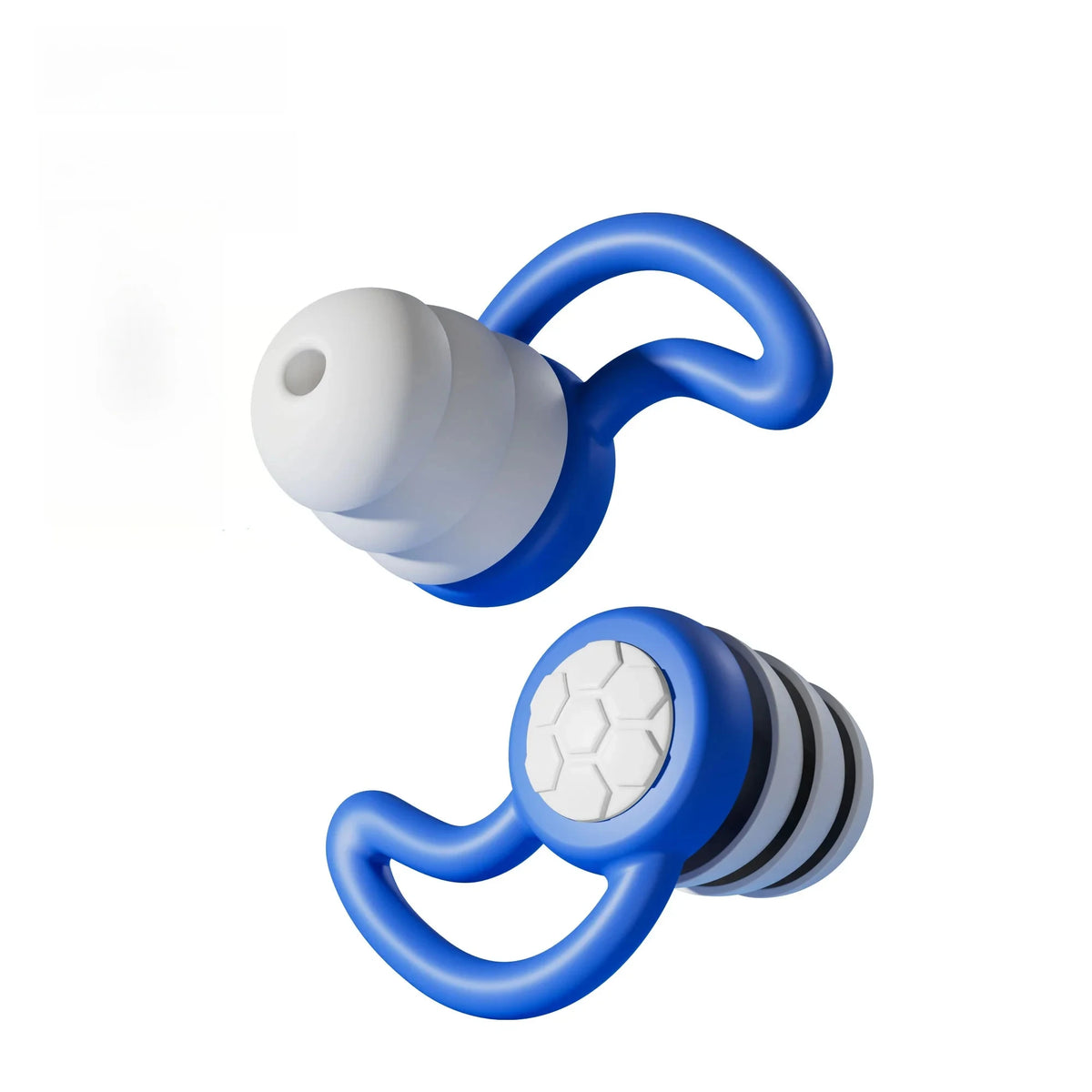 Silicone Noise-Canceling Earplugs - Waterproof 3-Layer Noise Filter for Sleep & Swimming