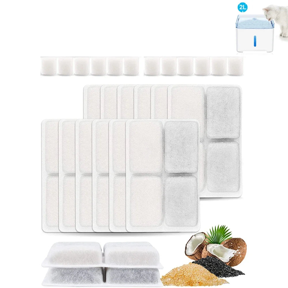 Cat Water Fountain Replacement Filters 6-Pack