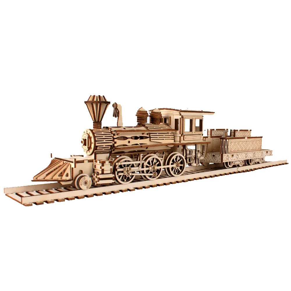 3D Wooden Tram Puzzle DIY Model Kit - Laser-Cut Retro Streetcar, Desk Decor Gift for Teens & Adults