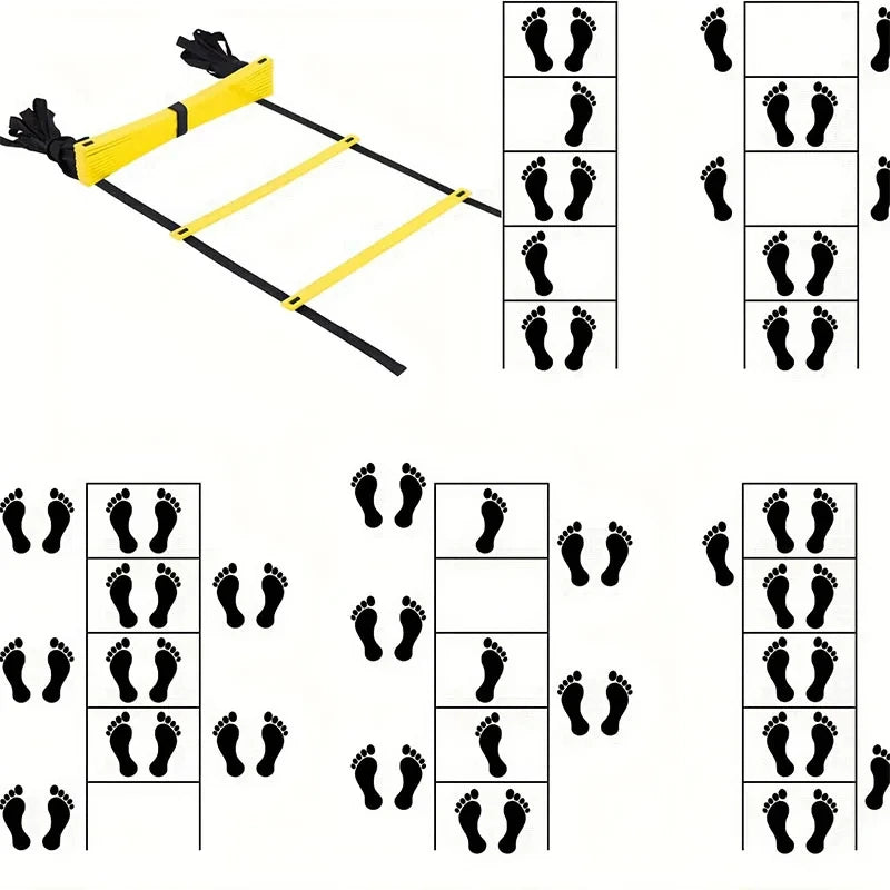 Agility Ladder for Speed & Footwork Training – Nylon Rungs, Multiple Lengths, Storage Bag Included