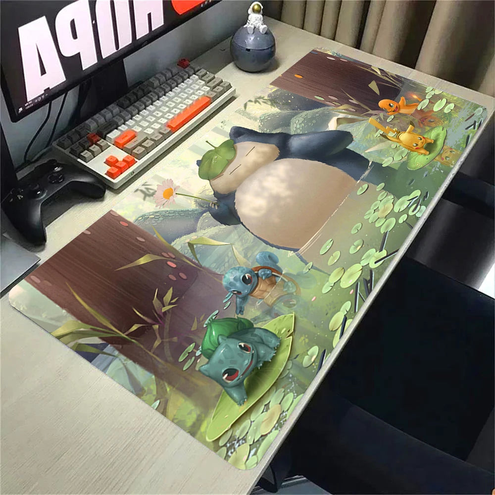 Large Anime Gaming Desk Mat 900 x 400 mm (35.4 x 15.7 in) XXL Mouse Pad – Speed Surface for PC & Office