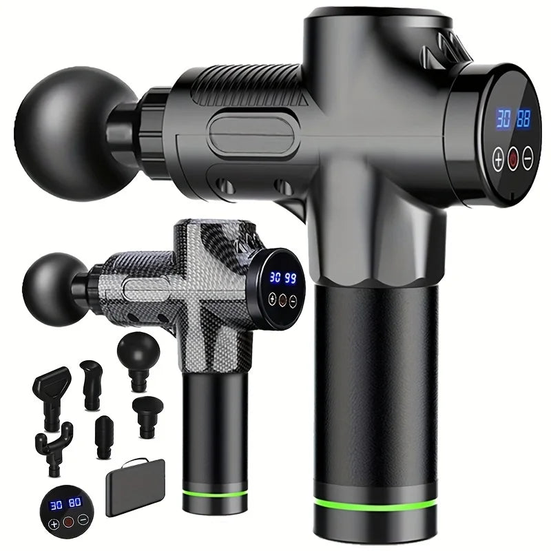 30-Level Deep Tissue Massage Gun – Quiet Percussion Muscle & Neck Massager for Fitness Recovery