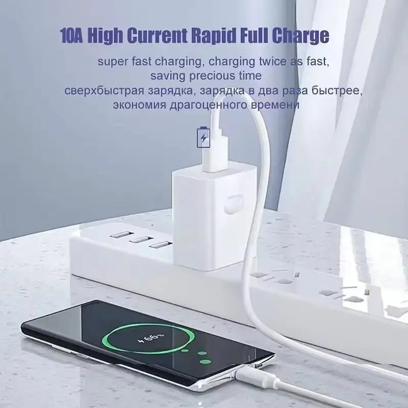 4-Pack USB-A to USB-C Fast Charging Cable — 6A 120W, 1m/2m High-Speed Data Sync for Android Phones