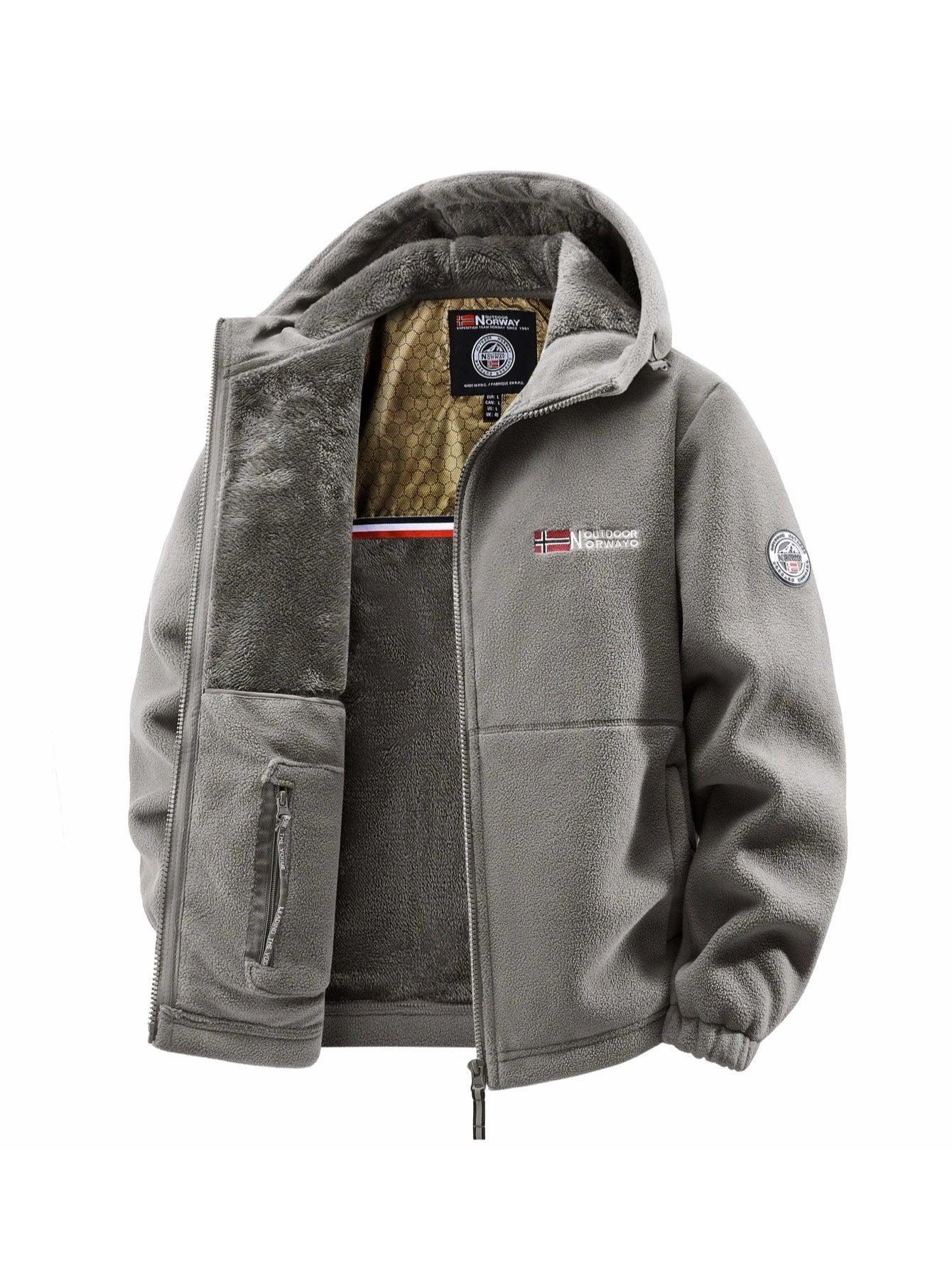 Men's Autumn Winter Hooded Jacket - Casual Outdoor Coat for Travel, Commuting & Streetwear