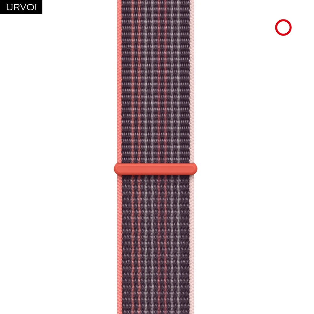Nylon Sport Loop Band for Apple Watch — Breathable Hook & Loop Fastener — Fits 42/44/45/46/49mm