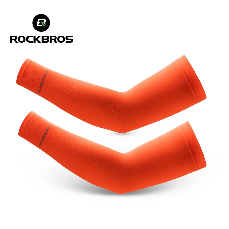Ice Silk Cycling Arm Sleeves - Breathable UV Sun Protection for MTB and Road Bike