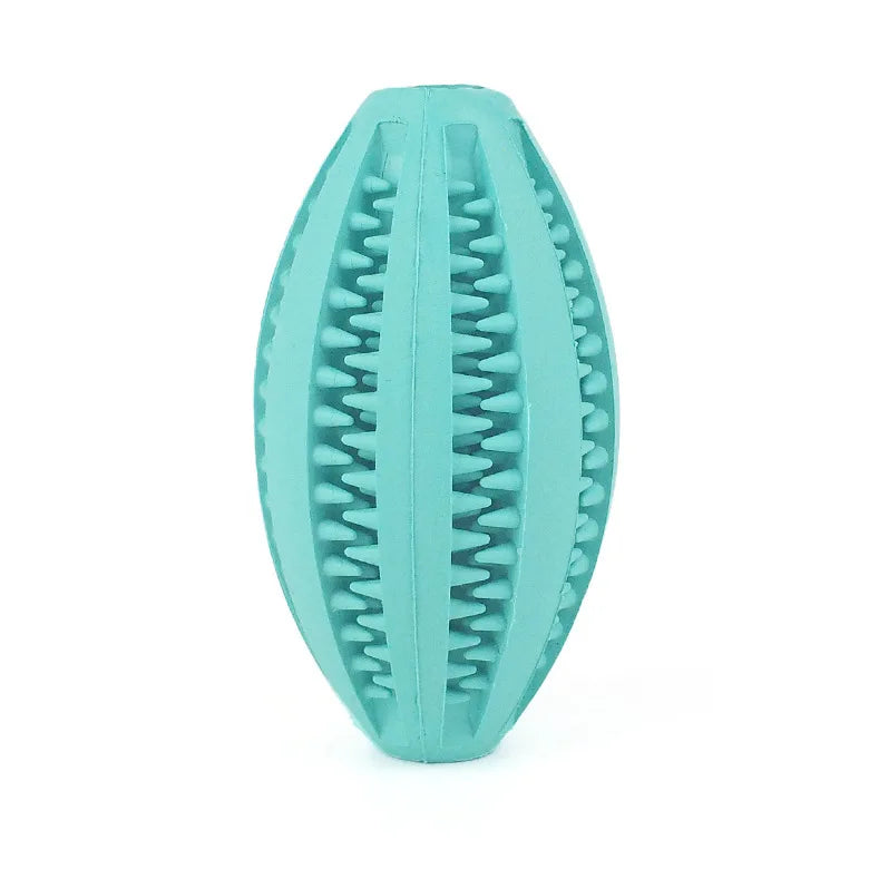 Natural Rubber Dog Chew Toy — Durable Treat-Dispensing Teeth-Cleaning Interactive Ball (9cm/3.5in & 11cm/4.3in)