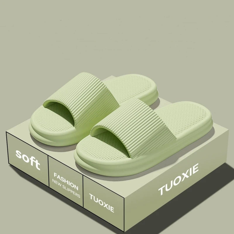 EVA Slide Sandals for Women & Men - Lightweight Non-Slip Home, Beach & Bathroom Slippers