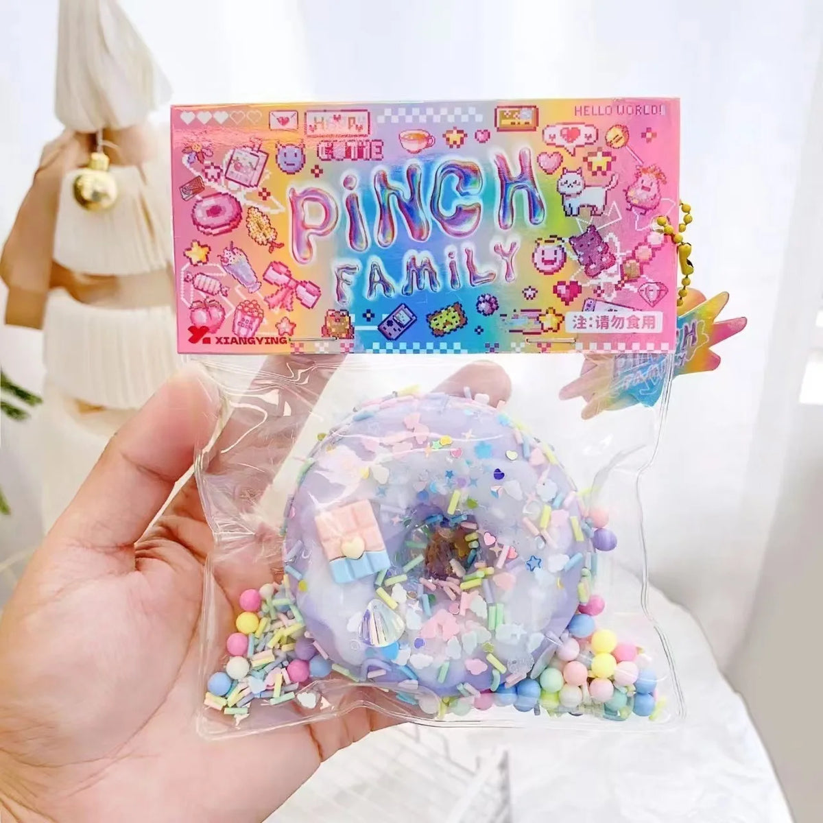 Squishy Cake Donut Stress Relief Toy - Sensory Fidget Squeeze for Kids & Adults, Anxiety Relief Gift