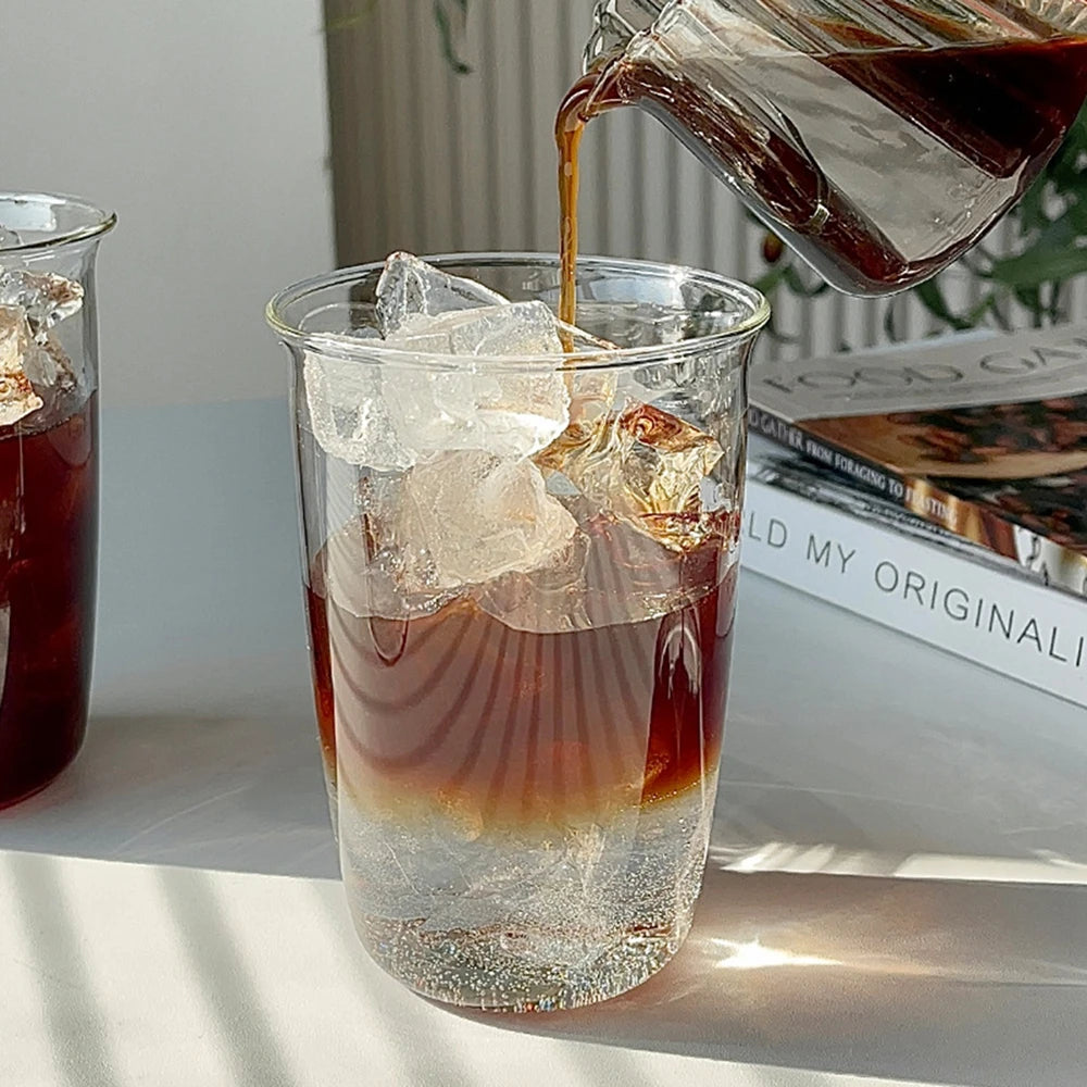 High Borosilicate Glass Mug 420ml (14 fl oz) — Heat-Resistant Coffee, Latte, Tea & Beer Glass