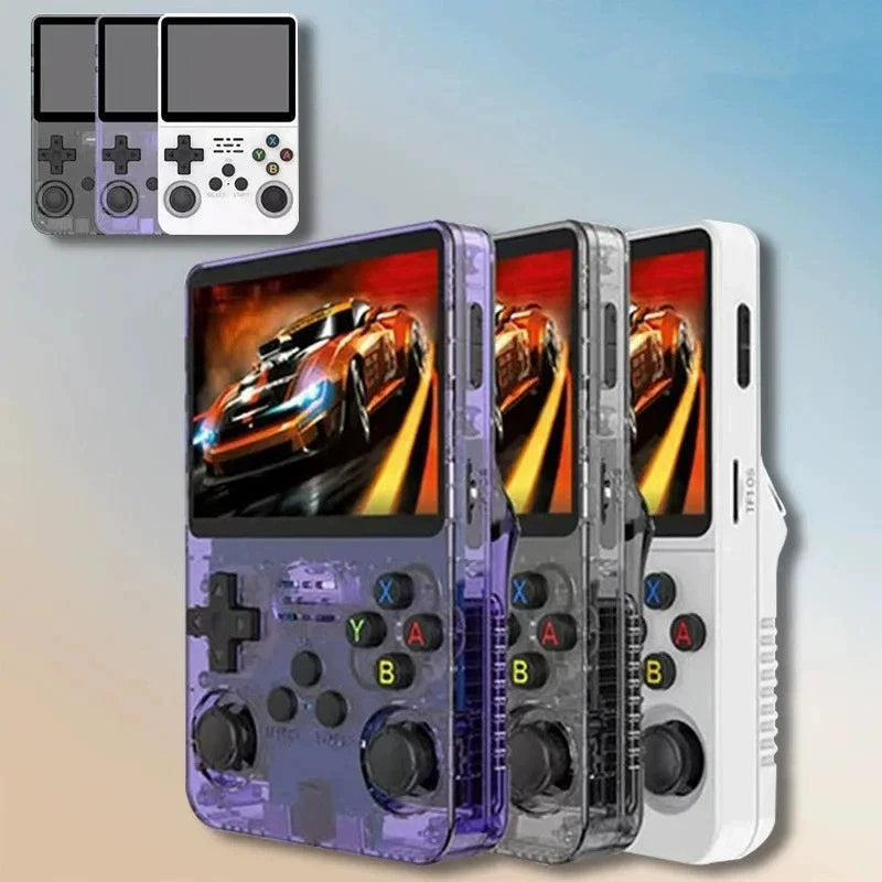 Retro 3.5-inch (8.9 cm) Handheld Game Console - ArkOS Portable Pocket Gamer, 64GB/128GB (1500/3000 Games), Mini HDMI, USB-C Charging