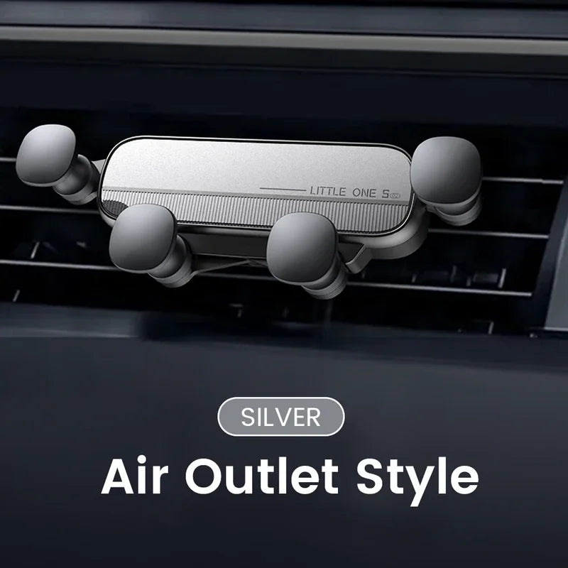 Universal Gravity Air Vent Car Phone Holder – Adjustable Smartphone & GPS Mount