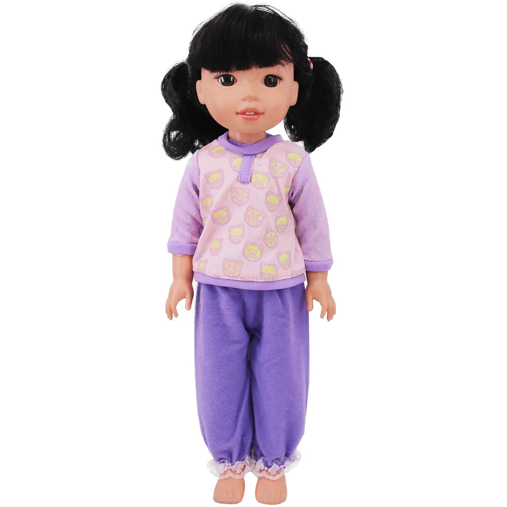 Fashion Doll Dress & Accessories Set for 14.5-Inch (36.8 cm) and 32–34 cm (12.6–13.4 in) 1/6 Scale Dolls