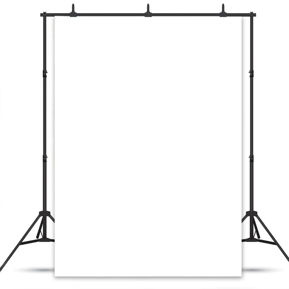 Pure White Photography Backdrop – Solid Pastel Background for Portraits, Video & Photo Studio (5x3ft–10x8ft | 150x100–300x250cm)