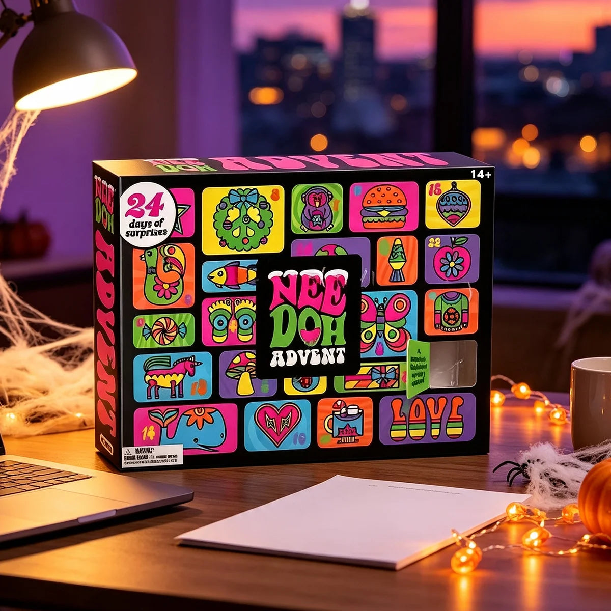 24-Day 3D PVC Sensory Squeeze Advent Calendar for Adults - Stress Relief Christmas Countdown