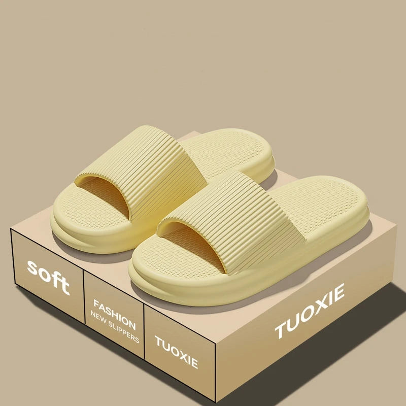 EVA Slide Sandals for Women & Men - Lightweight Non-Slip Home, Beach & Bathroom Slippers