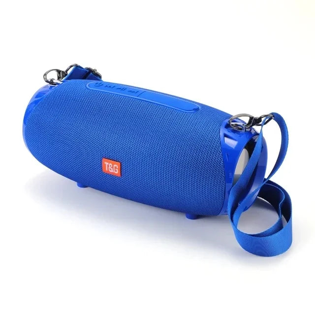 Portable Bluetooth Speaker with Subwoofer 2.1 — Waterproof FM Radio, TF/USB/AUX, Powerful Bass HiFi Sound