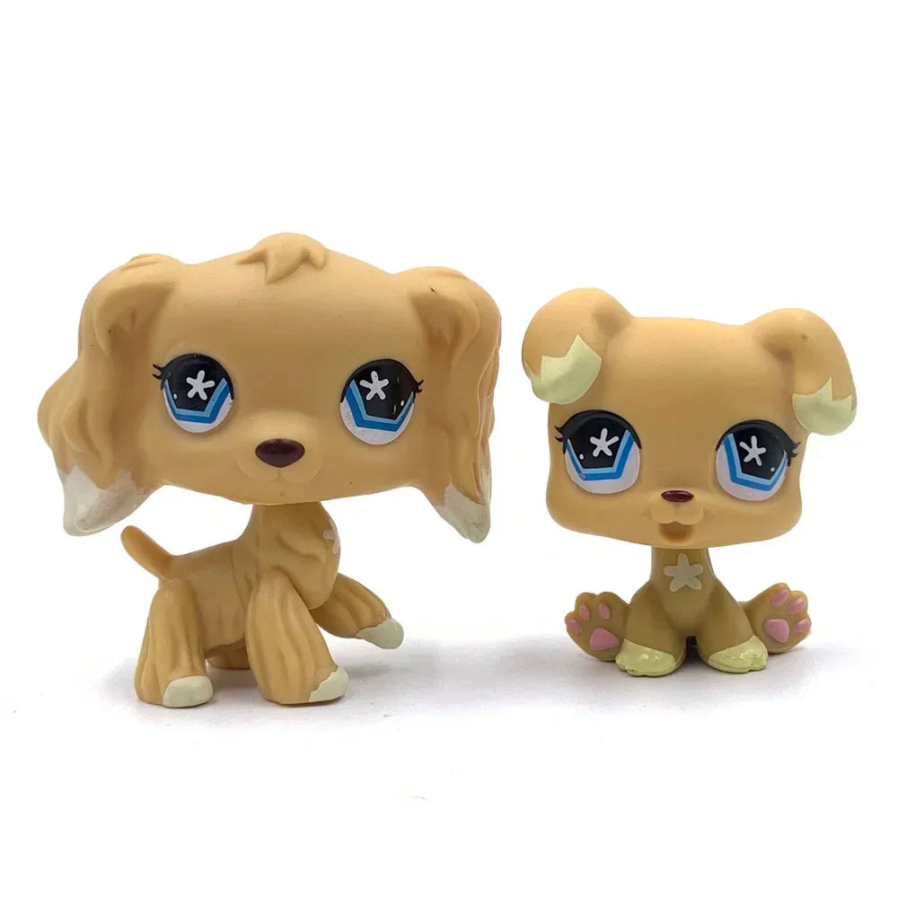 2-Pack Mini Pet Figurines — Cute Dog & Cat PVC Bobble Head Collectibles, 1.5–2 in (4.8–5.5 cm)
