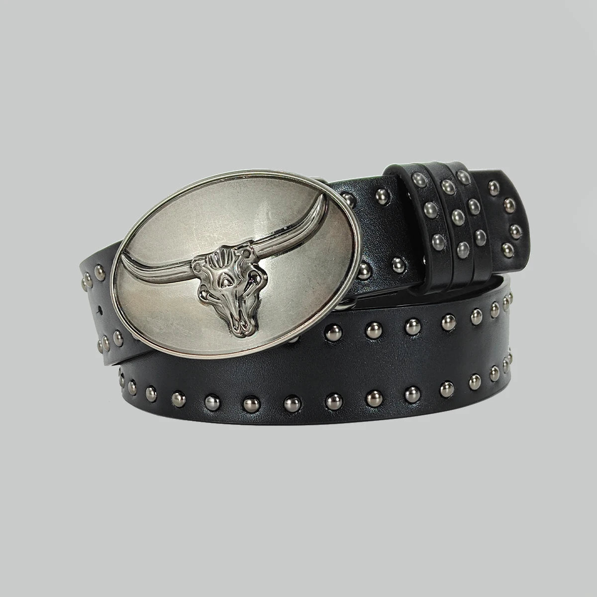 Bohemian Cross Gothic Waist Belt Unisex Adjustable PU Waistband for Jeans 3.8 cm (1.5 in) Wide