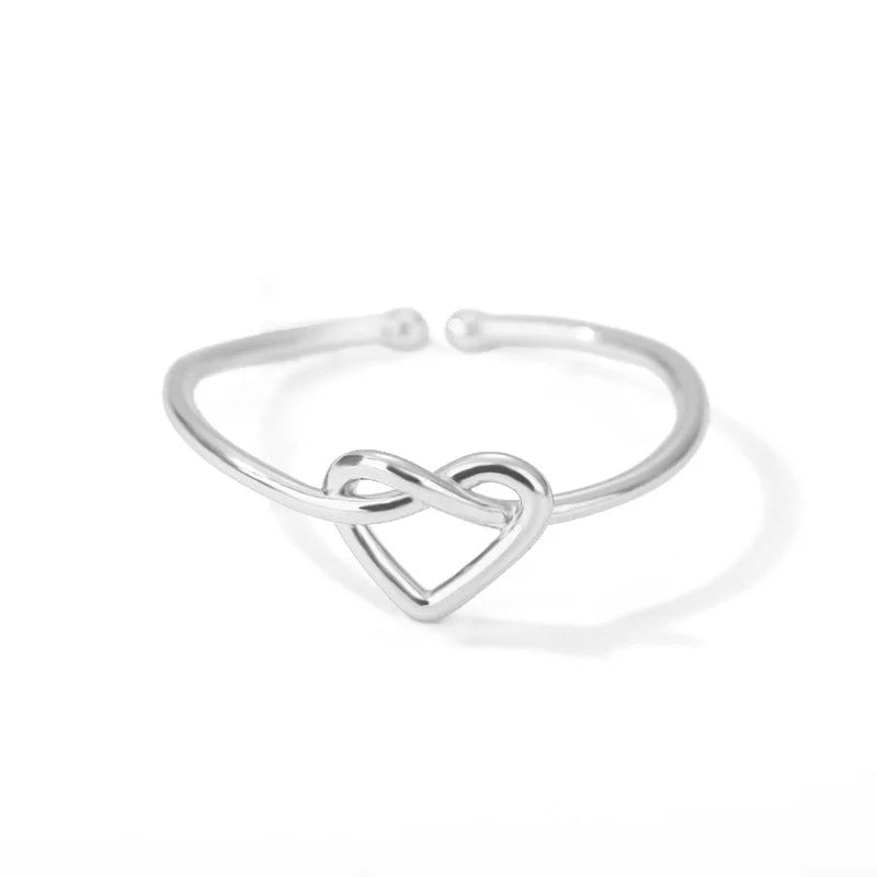 316L Stainless Steel Gold-Tone Women's Ring – Hypoallergenic Classic Tension-Set Wedding & Couple Ring