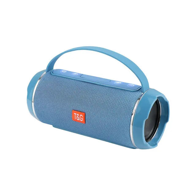 Portable Bluetooth Speaker with Subwoofer 2.1 — Waterproof FM Radio, TF/USB/AUX, Powerful Bass HiFi Sound