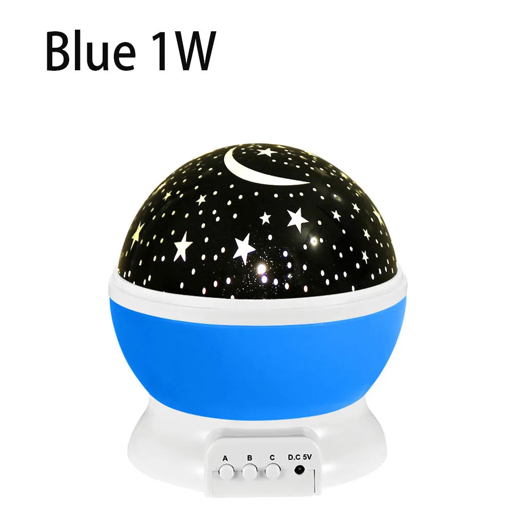 Rotating Star Projector Night Light – LED Galaxy & Moon Lamp for Kids Bedroom, Soothing Sleep Light & Gift for Girls and Boys
