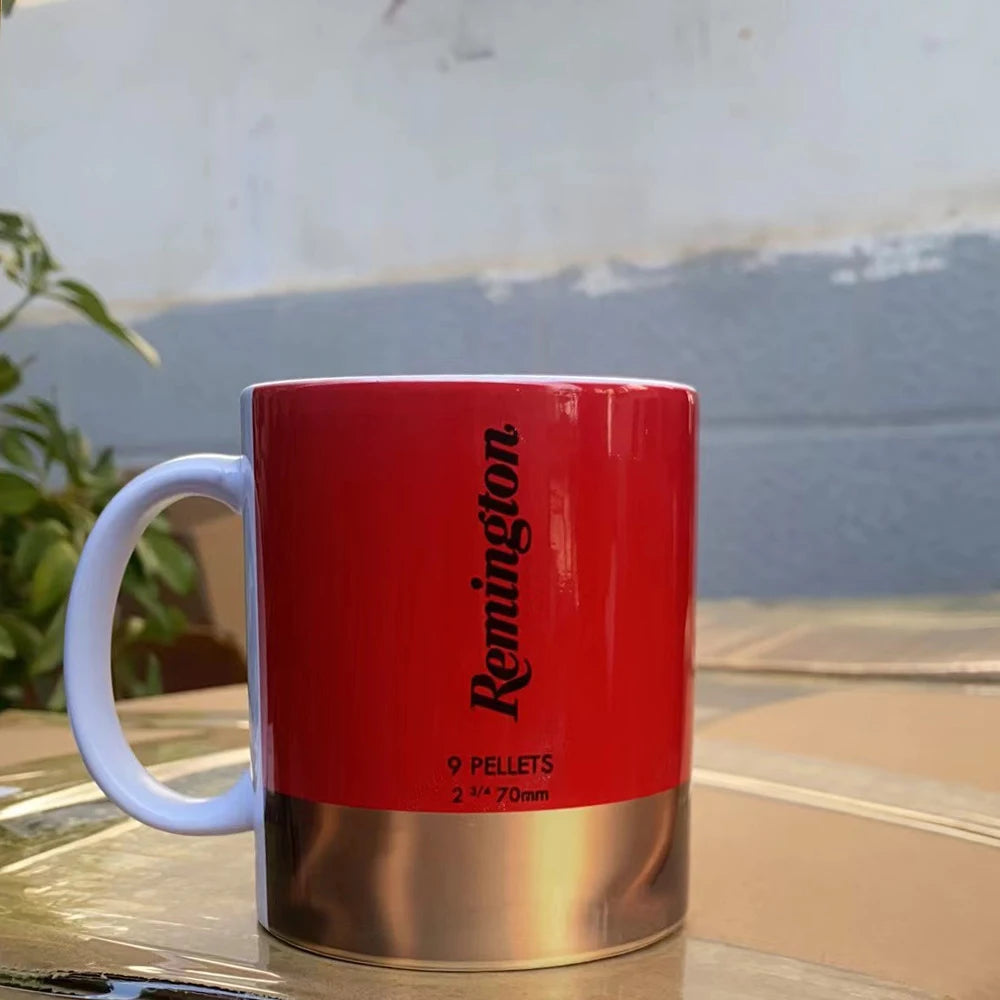 Shotgun Shell Ceramic Coffee Mug 350ml (12 oz) - Novelty Funny Office Birthday Gift