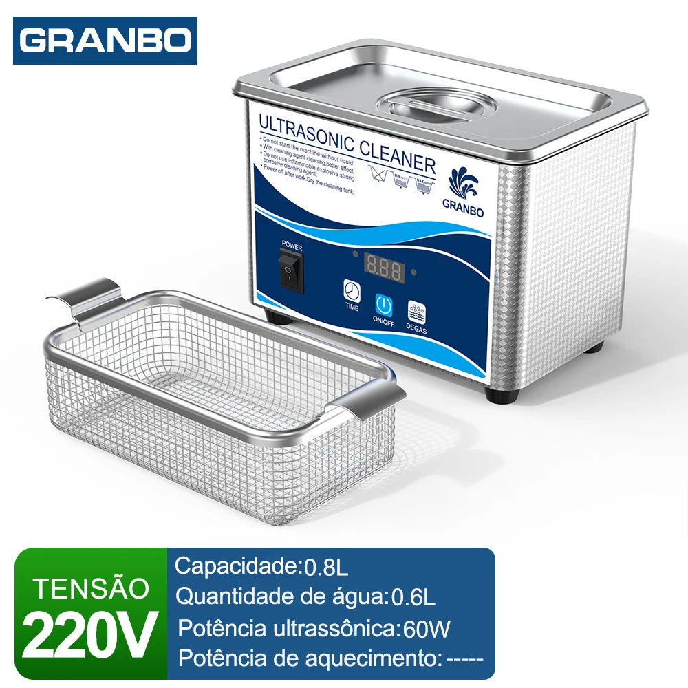 Ultrasonic Cleaner 0.8L–30L 40kHz 110V/220V for Jewelry, Glasses & Laboratory Instruments