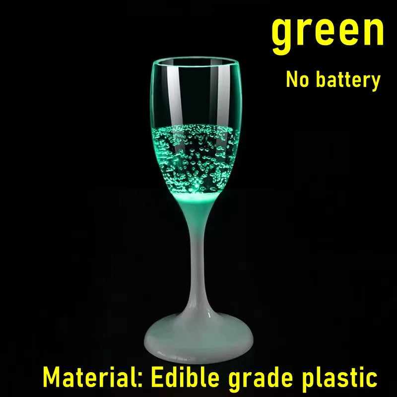 6-Pack LED Light-Up Cups — Multicolor Flashing Wine, Beer & Whiskey Glasses for Parties