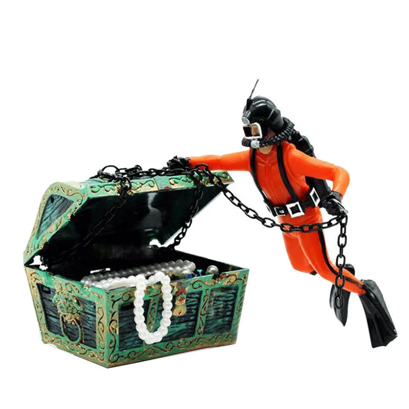 Shipwreck Boat Aquarium Ornament with Air Bubbler, 9.4 x 4.7 in (24 x 12 cm) Fish Tank Decoration