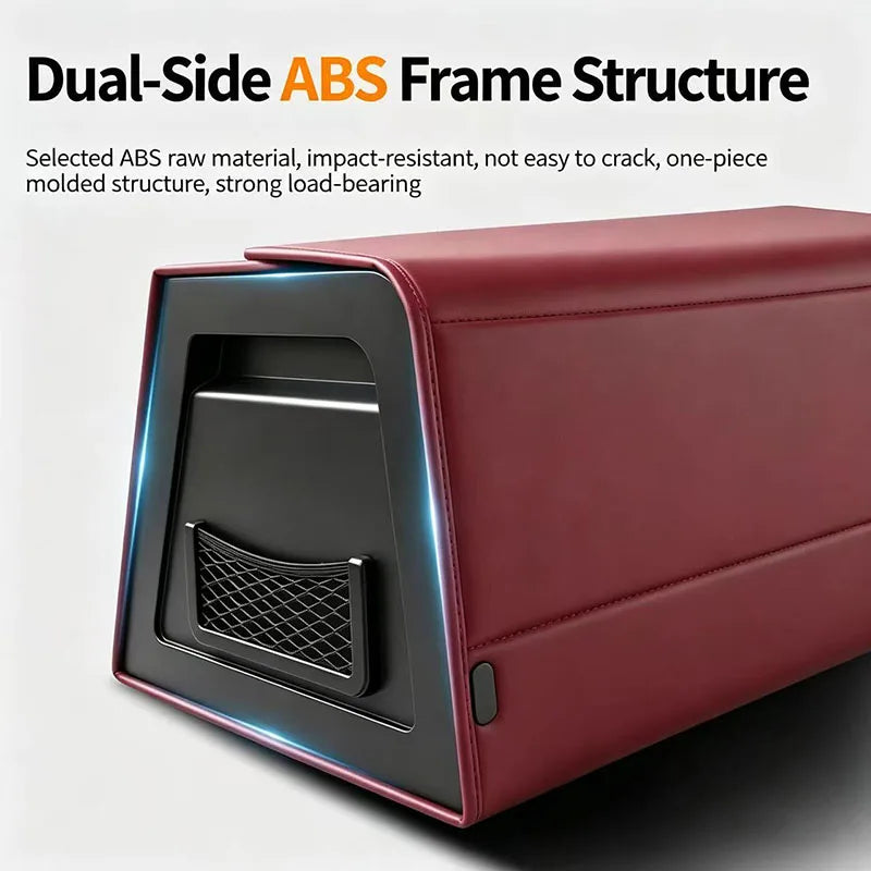 Foldable Nappa Leather Car Trunk Organizer - Large Capacity Multi-Compartment Trunk Storage (S/M/L/XL)