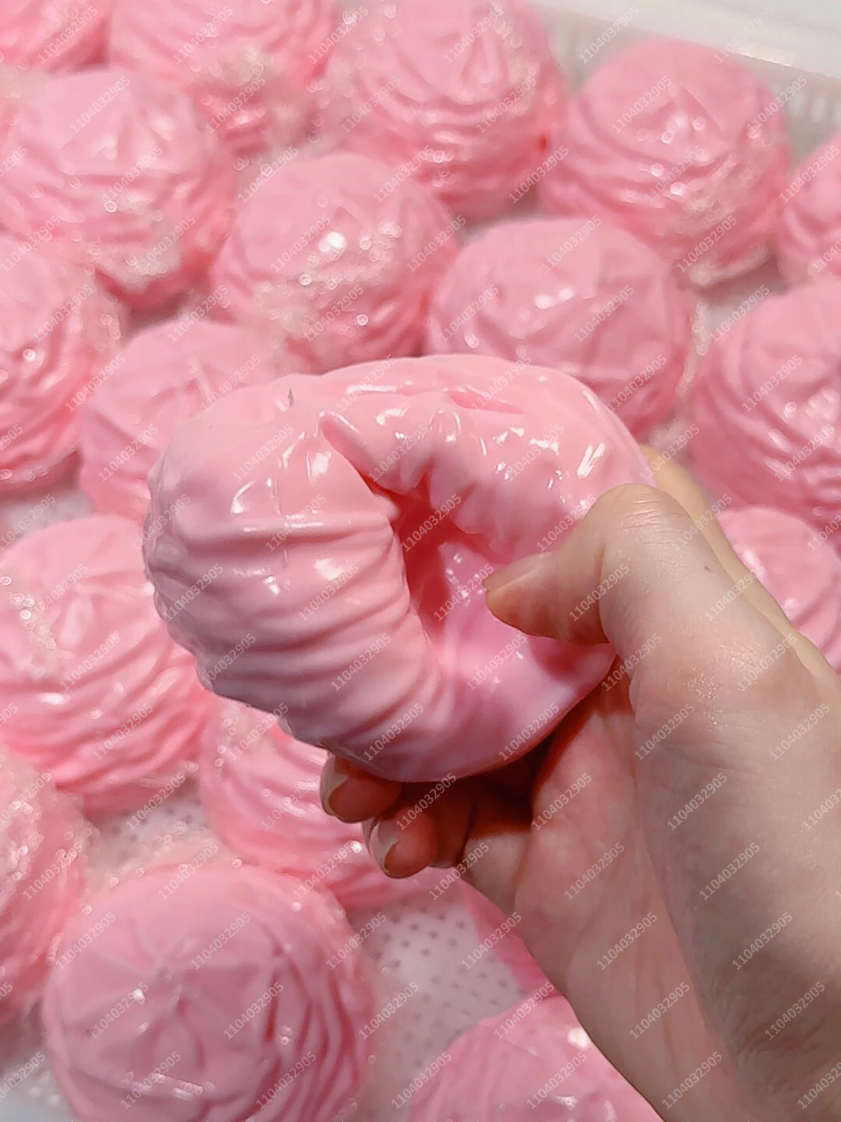 Crunchy Whipped Cream Squishy Stress Ball Moldable ASMR Fidget Toy for Adults