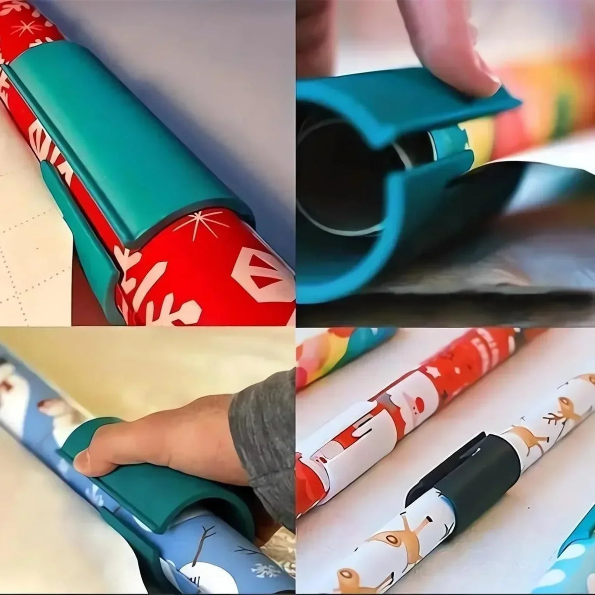 Sliding Wrapping Paper Cutter for Gift Wrap Rolls