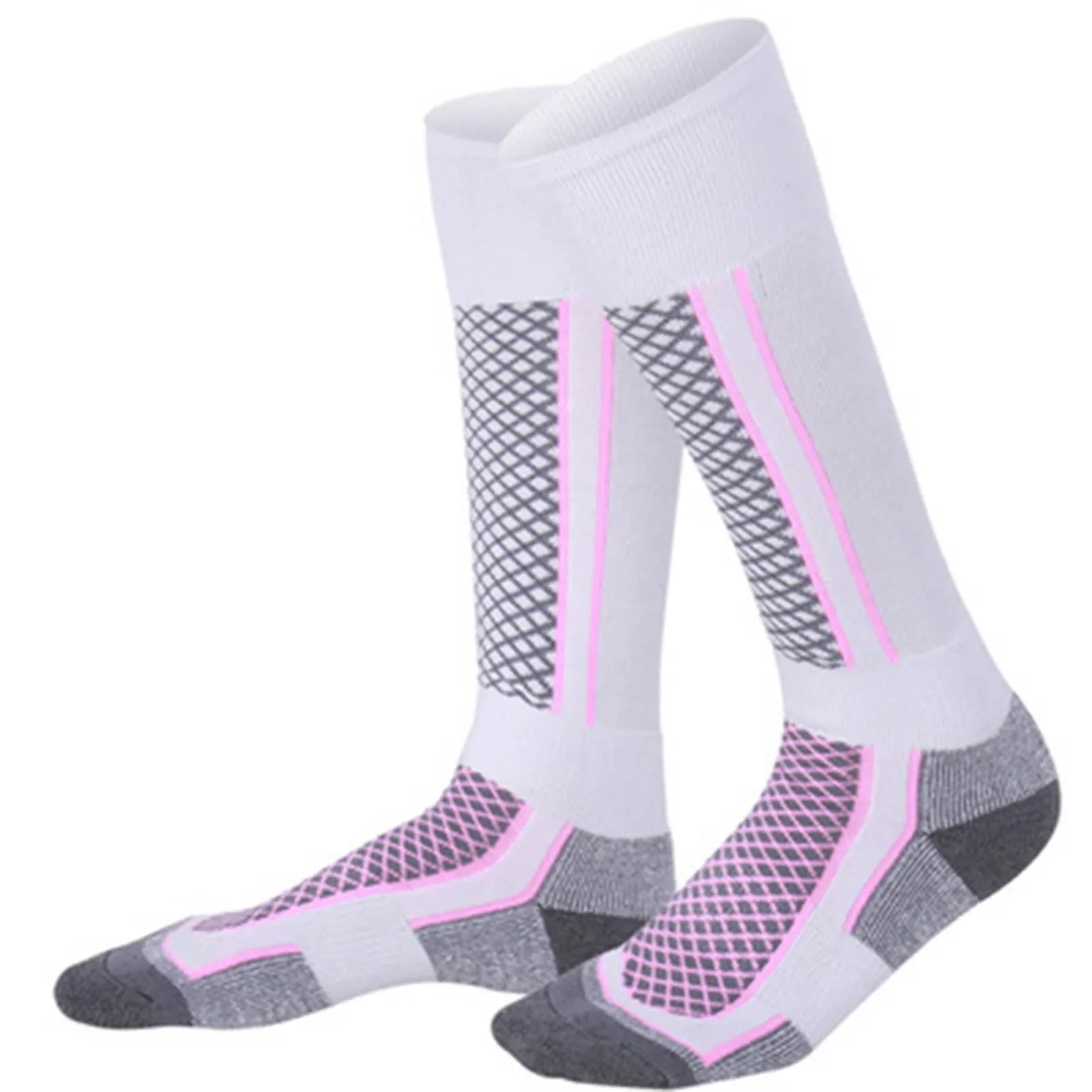Thick Thermal Knee-High Ski Socks – Moisture-Wicking Sports Socks for Snowboard, Cycling & Soccer, Unisex (Men EU 39-45 / Women EU 33-39)