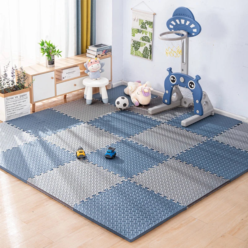 Interlocking Foam Puzzle Play Mat Tiles 30cm x 30cm (11.8 x 11.8 in) — 1cm Thick Baby & Kids Floor Padding for Playroom, Exercise, Yoga