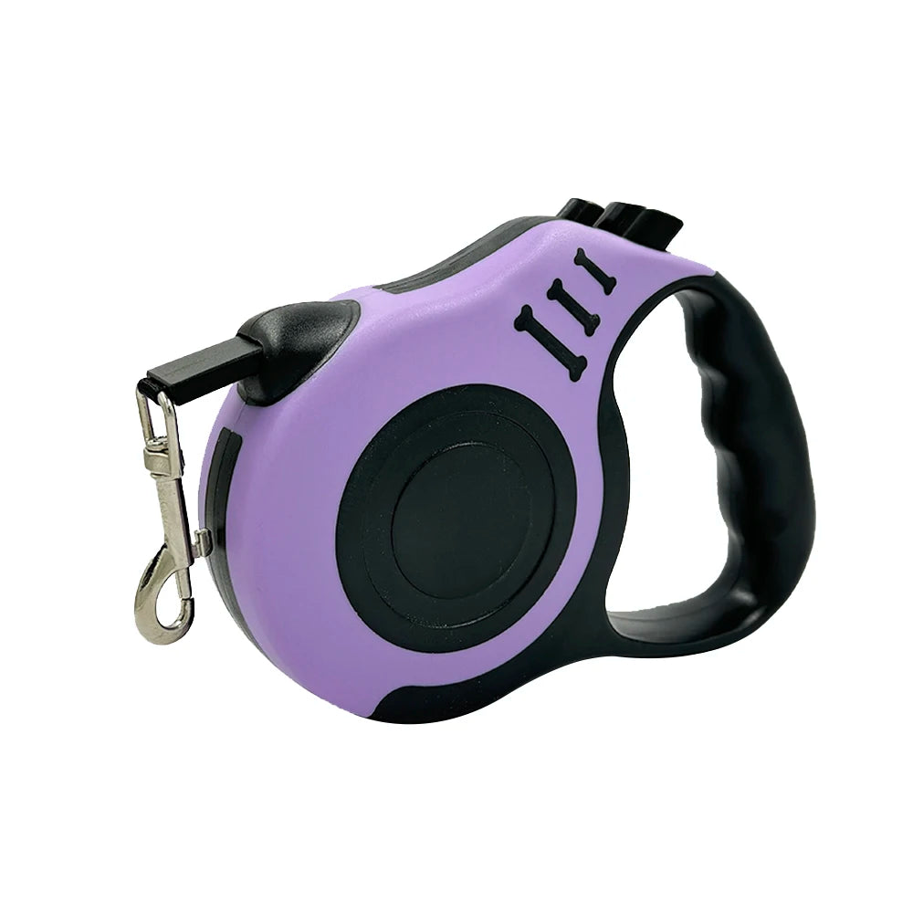 Retractable Nylon Dog Leash 3m/5m (9.8 ft/16.4 ft) Adjustable Lead for Small and Medium Dogs and Cats