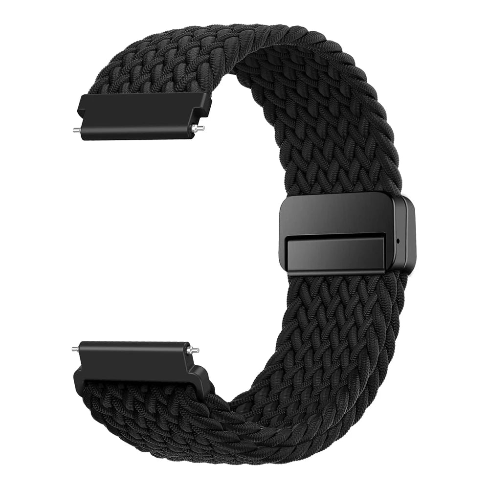 Magnetic Braided Nylon Watch Band — Adjustable Magnetic Clasp Strap for Smartwatches (1-Pack)