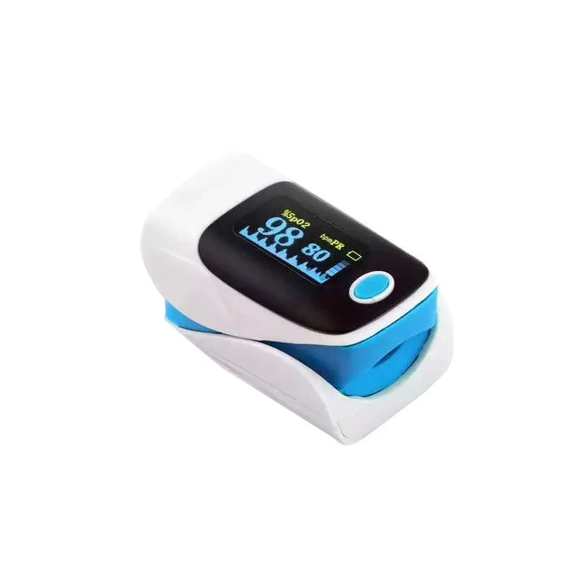 2-in-1 Fingertip Pulse Oximeter & Blood Pressure Monitor with OLED Display — Portable SPO2 & Pulse Rate Monitor