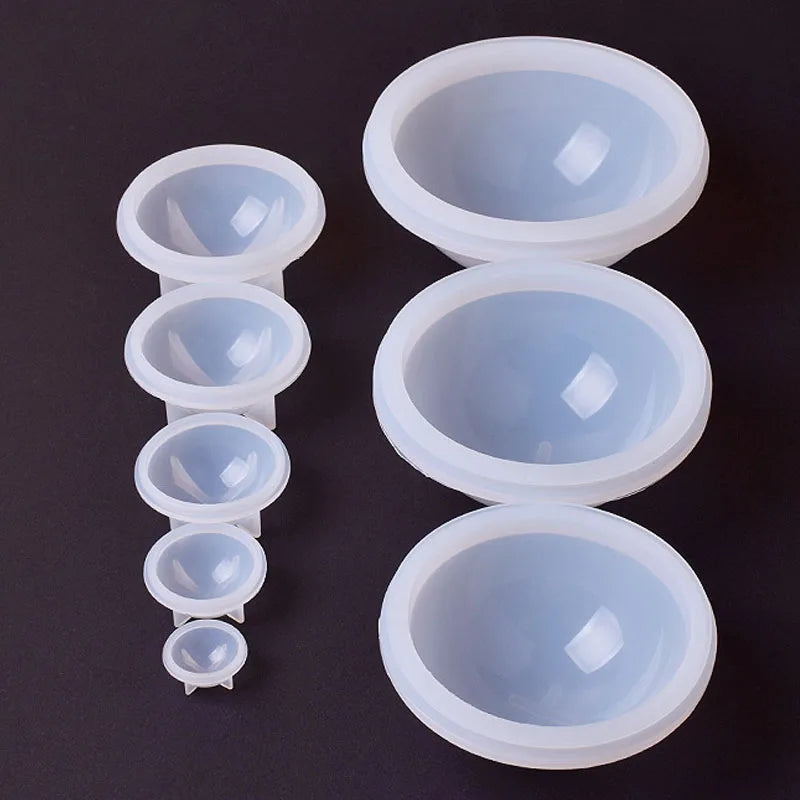 Sphere Silicone Resin Mold 20–100 mm (0.8–3.94 in) Round Clear Ball for UV & Epoxy Resin Crafts