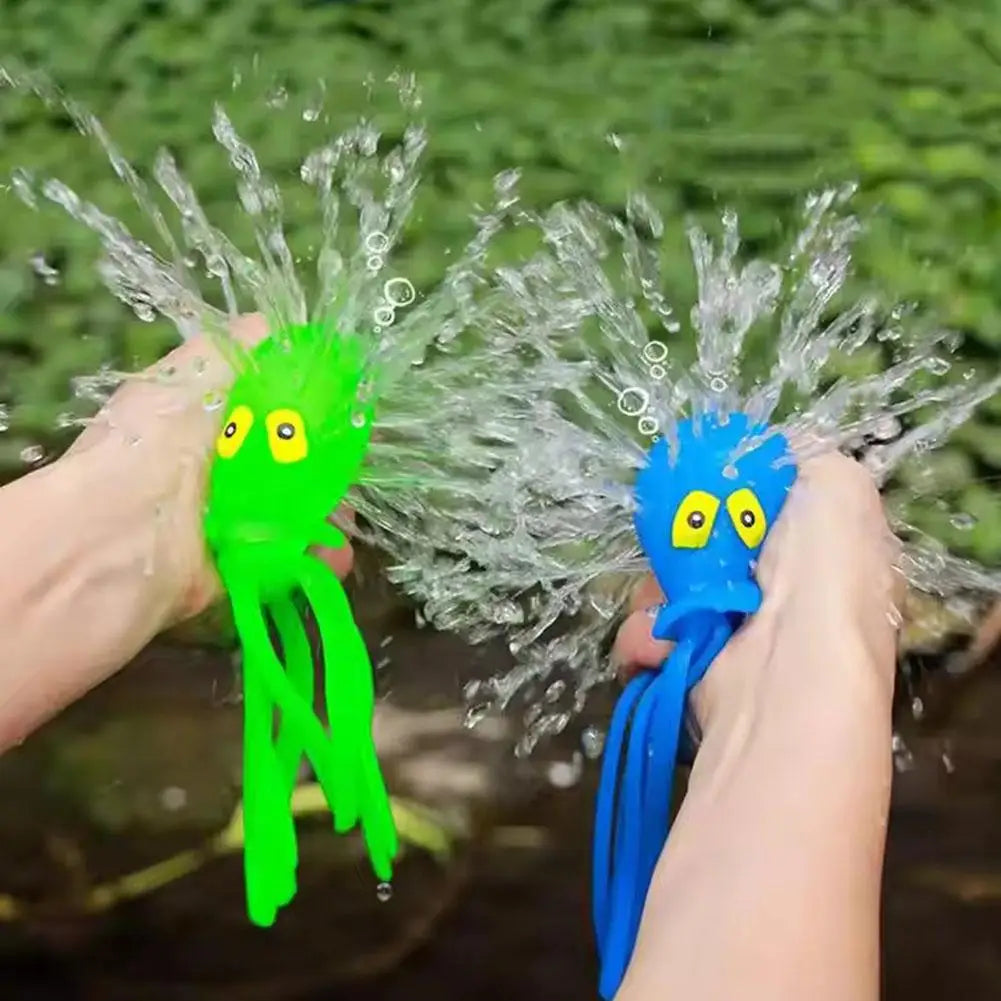 Octopus Bath Squirter Toy for Toddlers – Water Absorbing Sponge Bath Toy for Kids, Available in 1/2/3/5-Pack